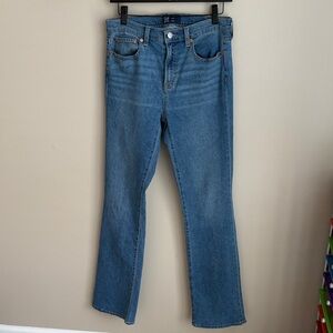GAP Denim boot cut jeans, medium wash 8 Long 29 cotton stretch